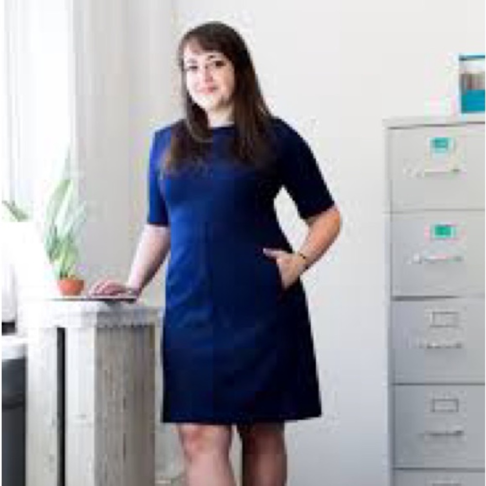 Cute dark blue Emily dress